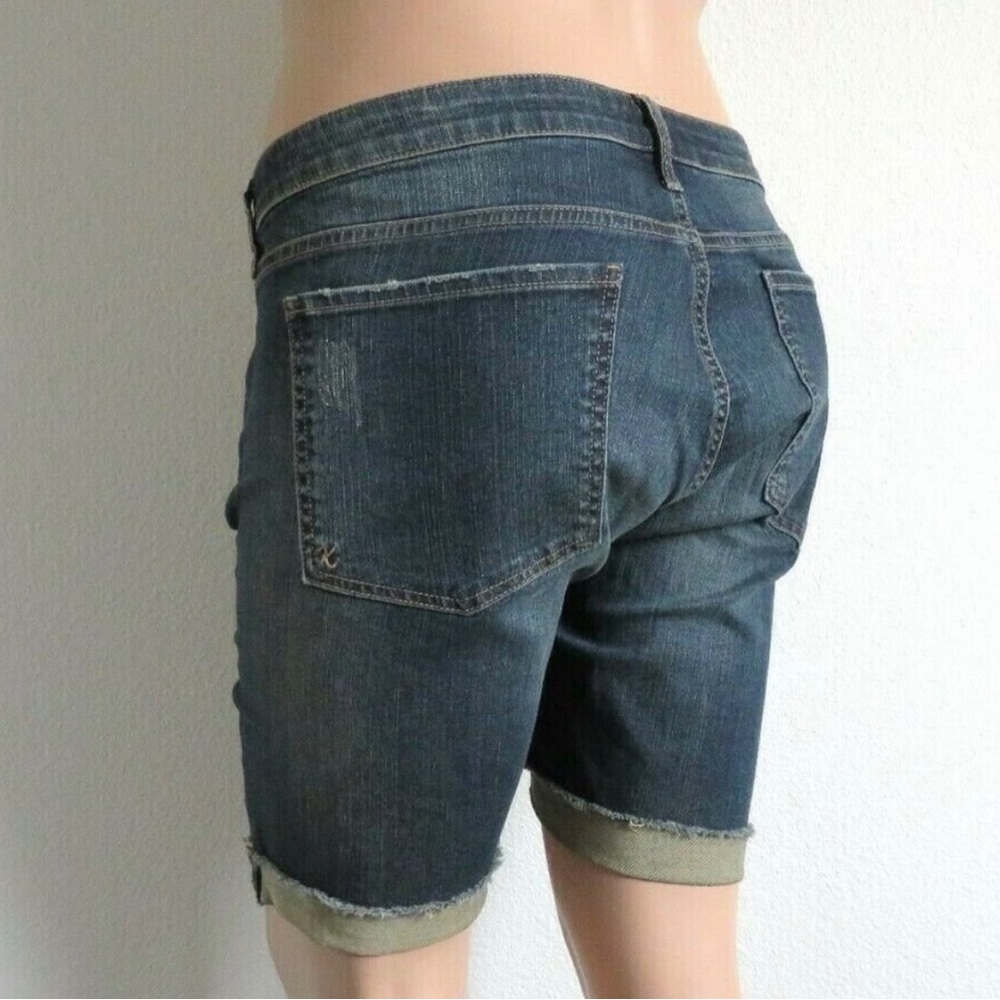 KUT from the KLOTH Jeans Women’s DISTRESSED Cuffed Shorts Plus Size 24W NWT - Picture 3 of 3